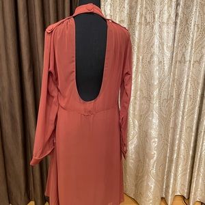 Sheer black dress with long sleeves